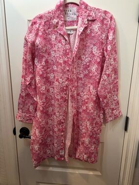 Frank & Eileen Pink Floral Button-Front Shirt